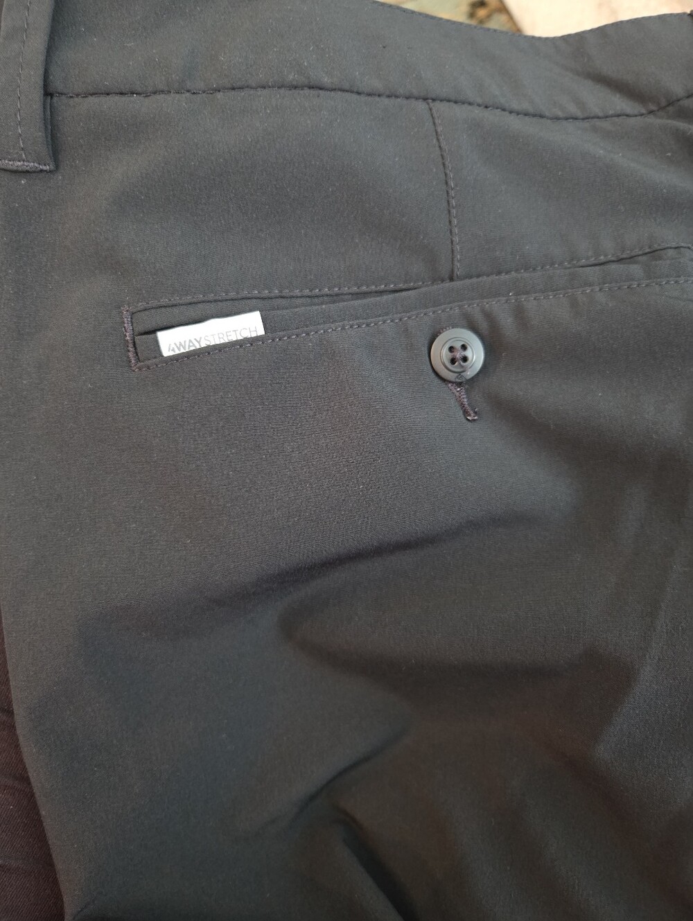 Quiksilver Amphibian Men's Black Flat Front Shorts - Picture 3 of 6